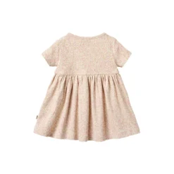 Jersey Dress S/S Nova, coral flowers