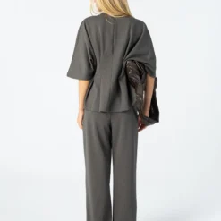 Jersey pants - Sille fit, moss green