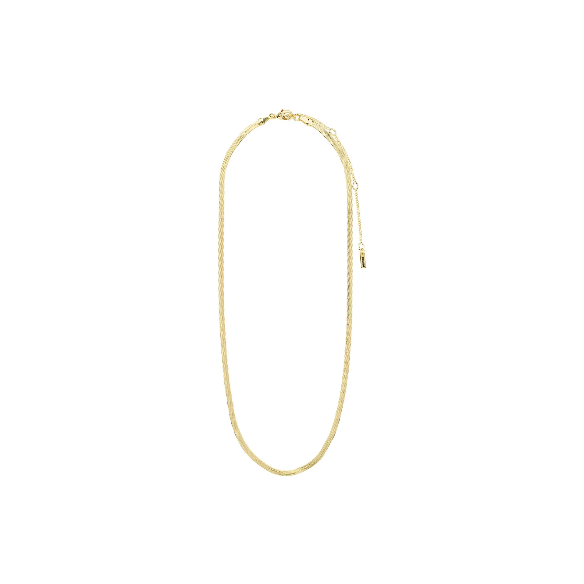 JOANNA Flat Snake Chain Halskæde, gold plated