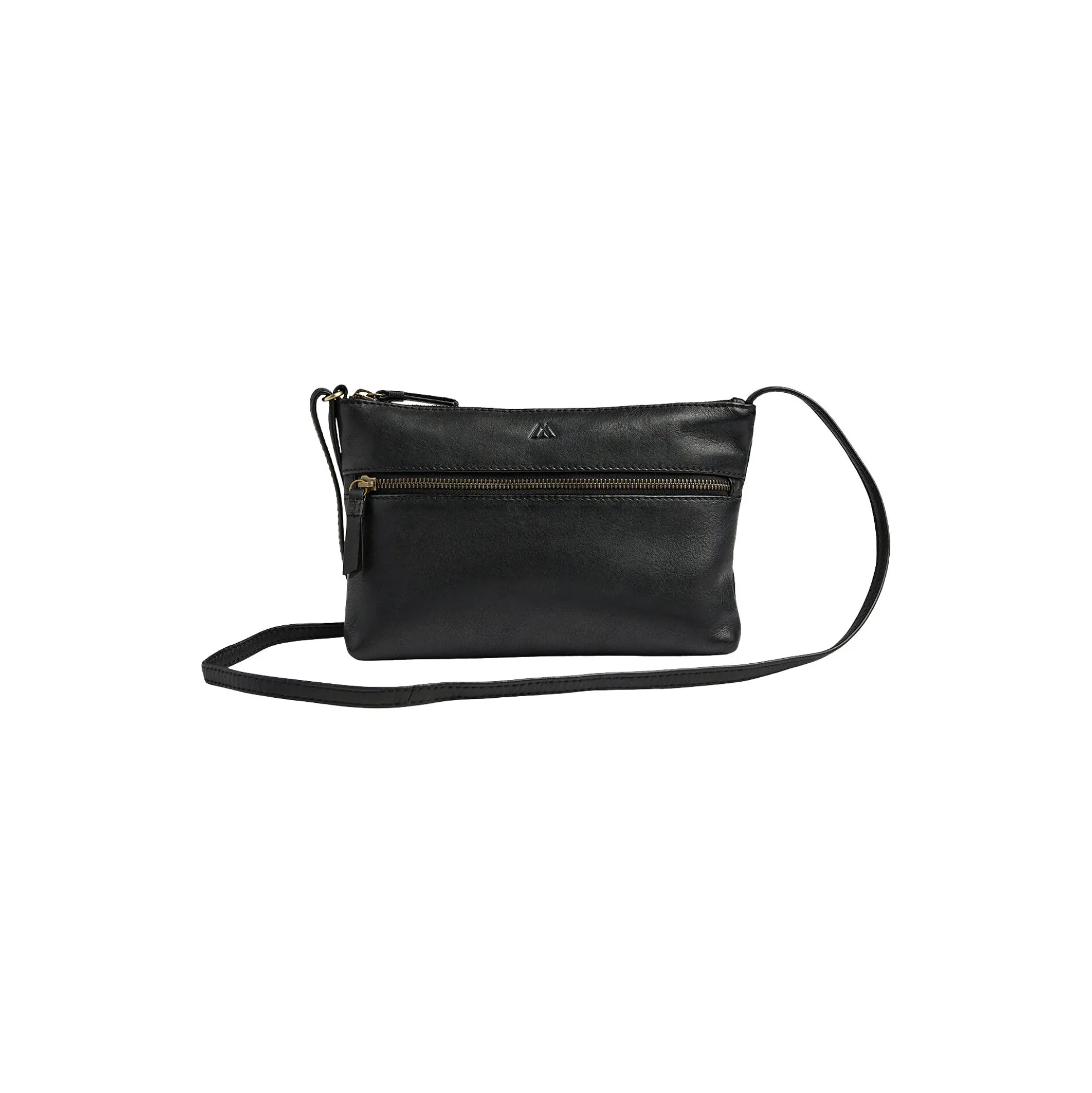 JolieMBG Crossbody Bag Soft Vintage, black w/br. gold