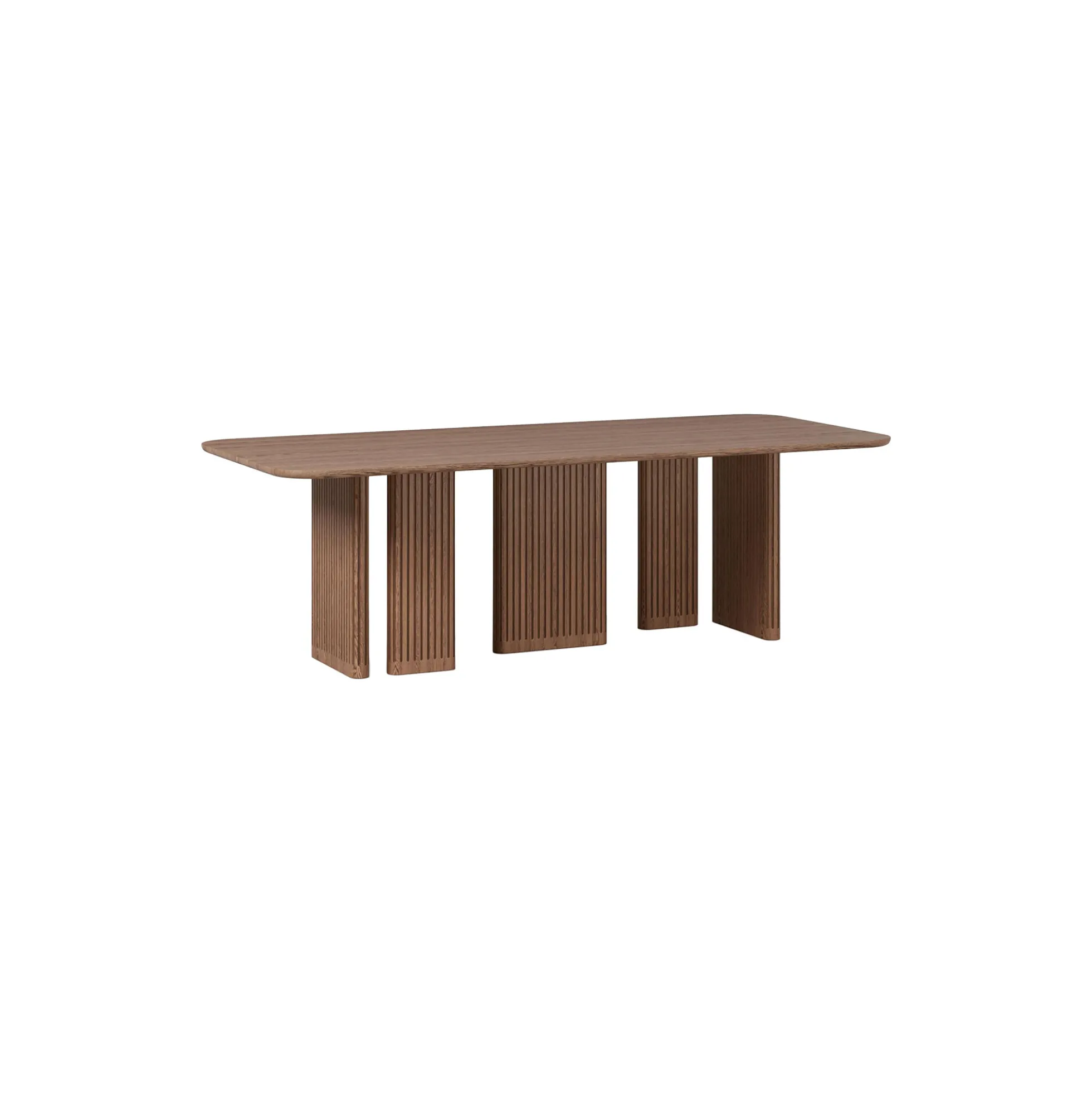 Jolka Dining Table, dark wood