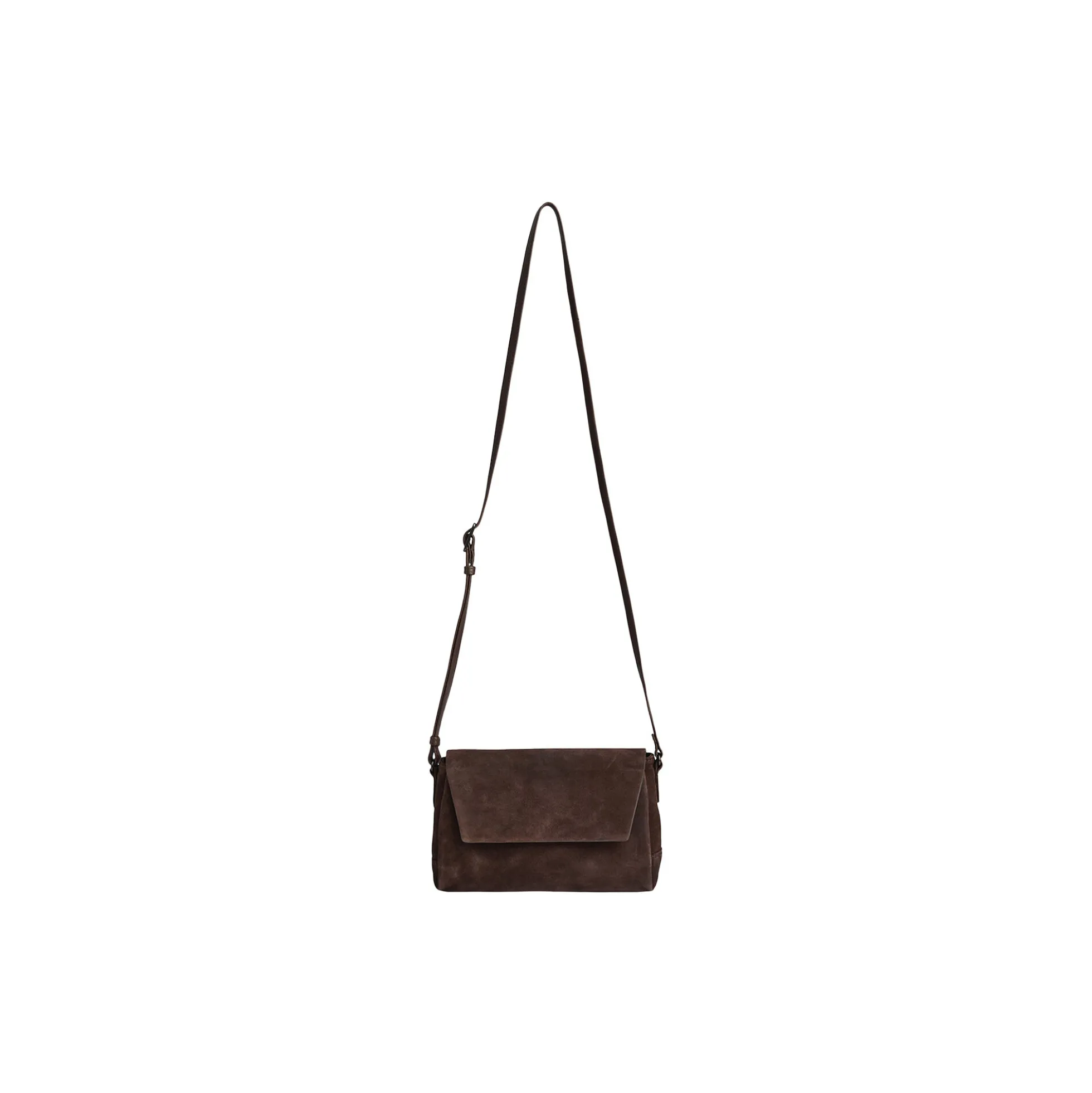 JulesMBG Crossbody Bag Suede, dark brown