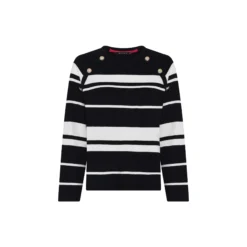 Jumper Sporty Milano Knit, navy/offwh
