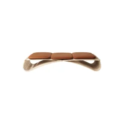 JUNDO daybed, hvidolieret bøg/cognac