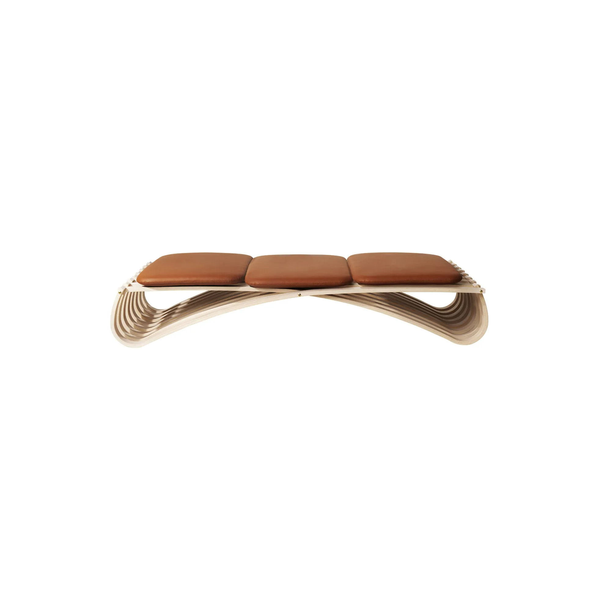 JUNDO daybed, hvidolieret bøg/cognac