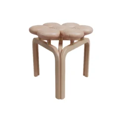 JU01 Utzon skammel, white oiled beech