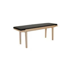 KA60 bænk, olieret eg/sort