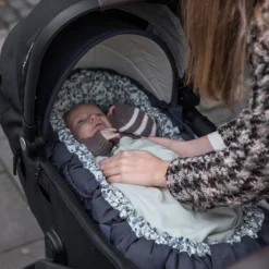 Kaleche til 3-i-1 babynest, blue olive
