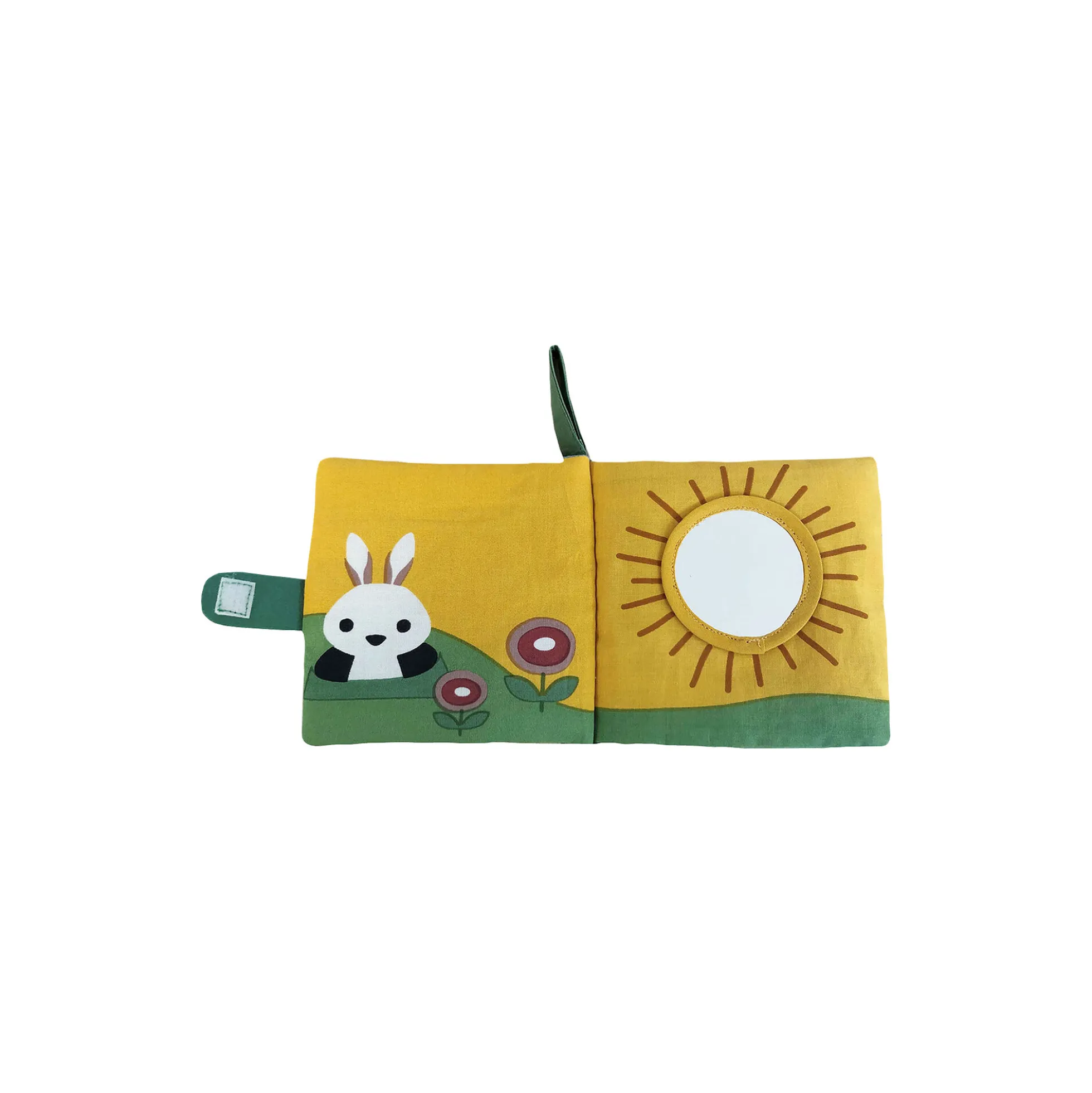 Kanin stofbog, yellow/green