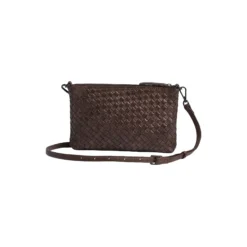 KarimaMBG Crossbody Bag Weave, dark brown