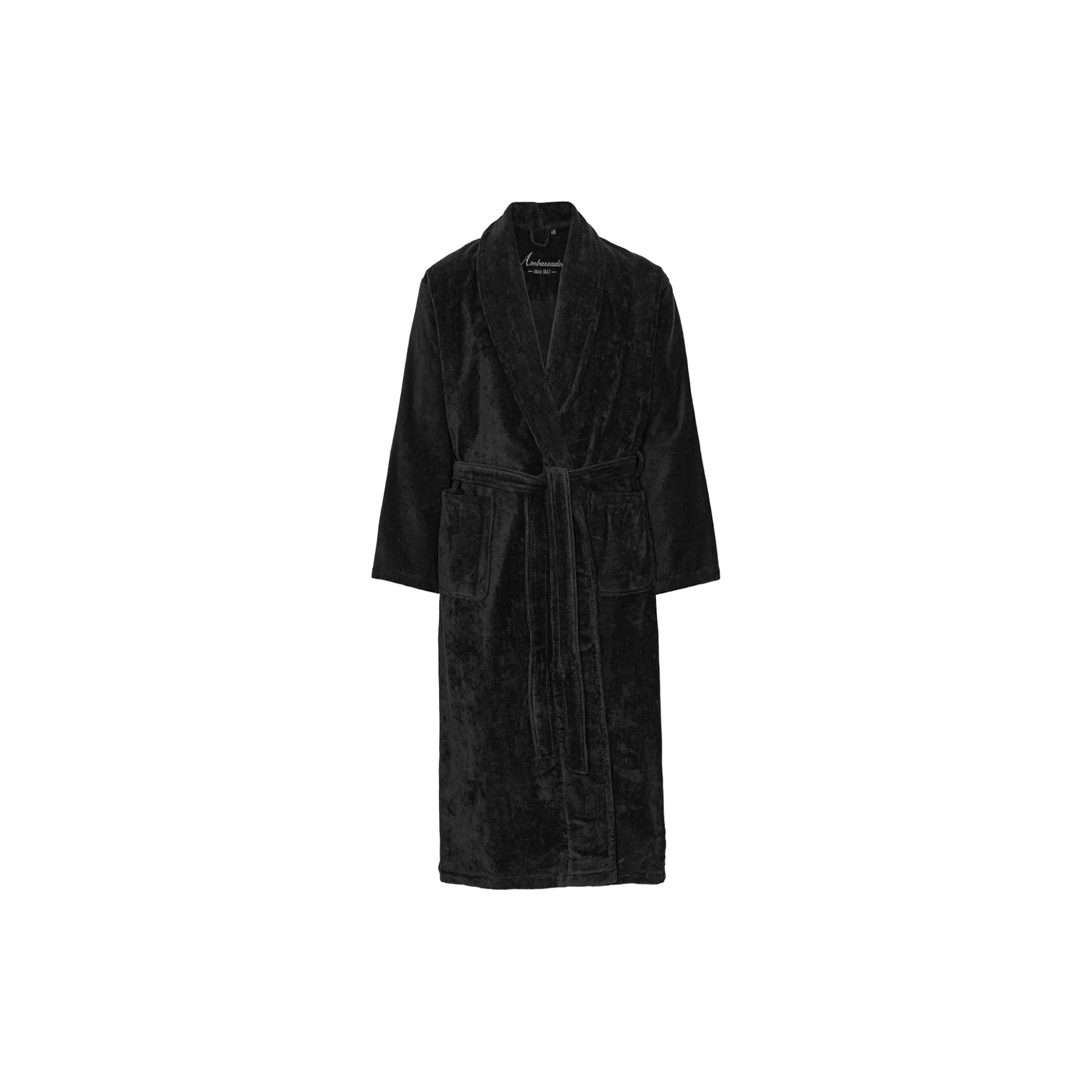 Kattegat Bathrobes, black solid