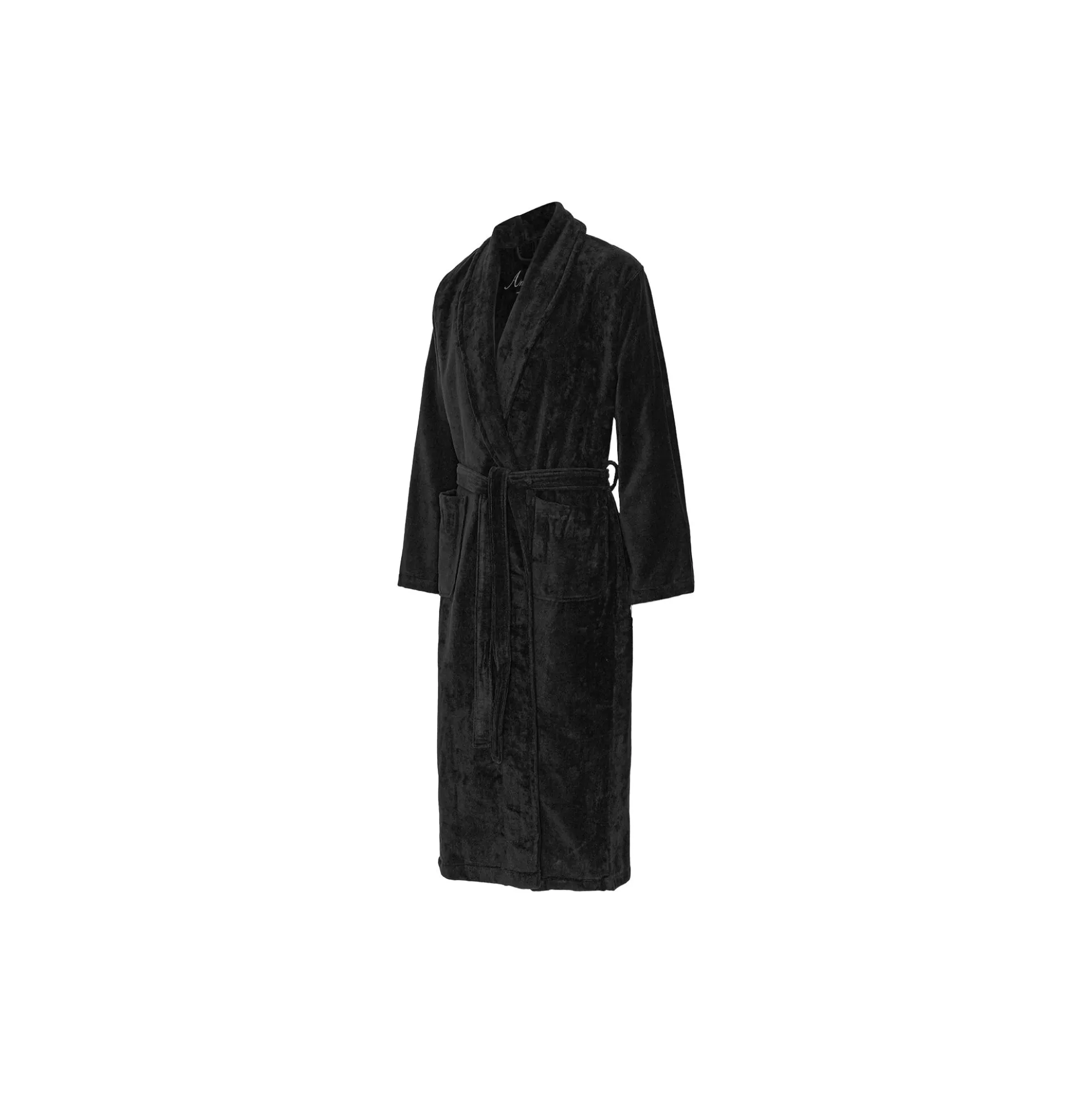 Kattegat Bathrobes, black solid