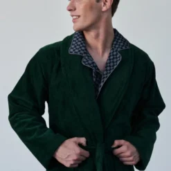 Kattegat Bathrobes, green solid
