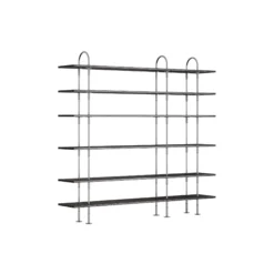 Keen Shelving, steel/ash veneer