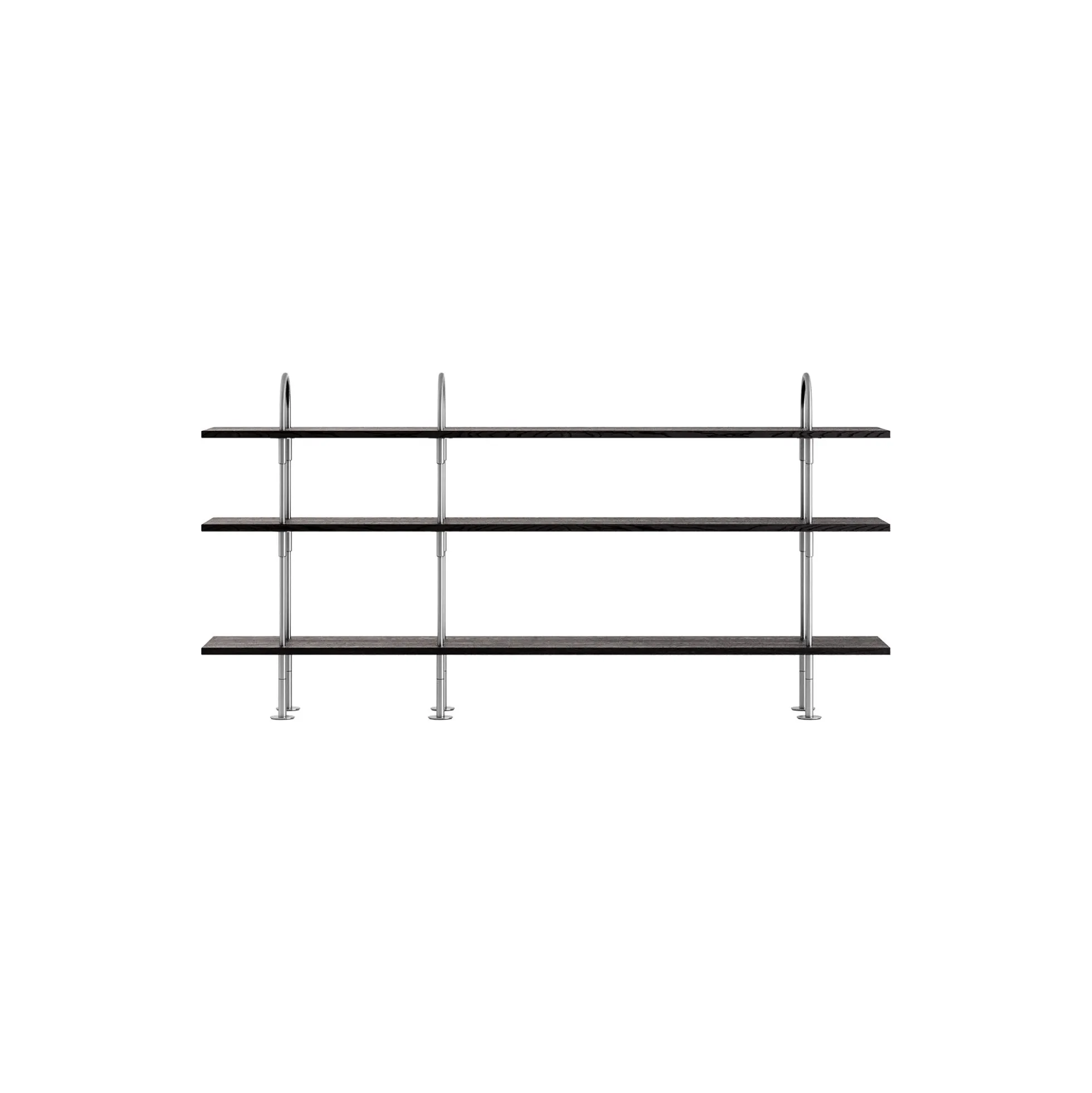Keen Shelving, steel/ash veneer