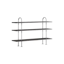 Keen Shelving, steel/ash veneer