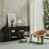 Keen Shelving, steel/ash veneer