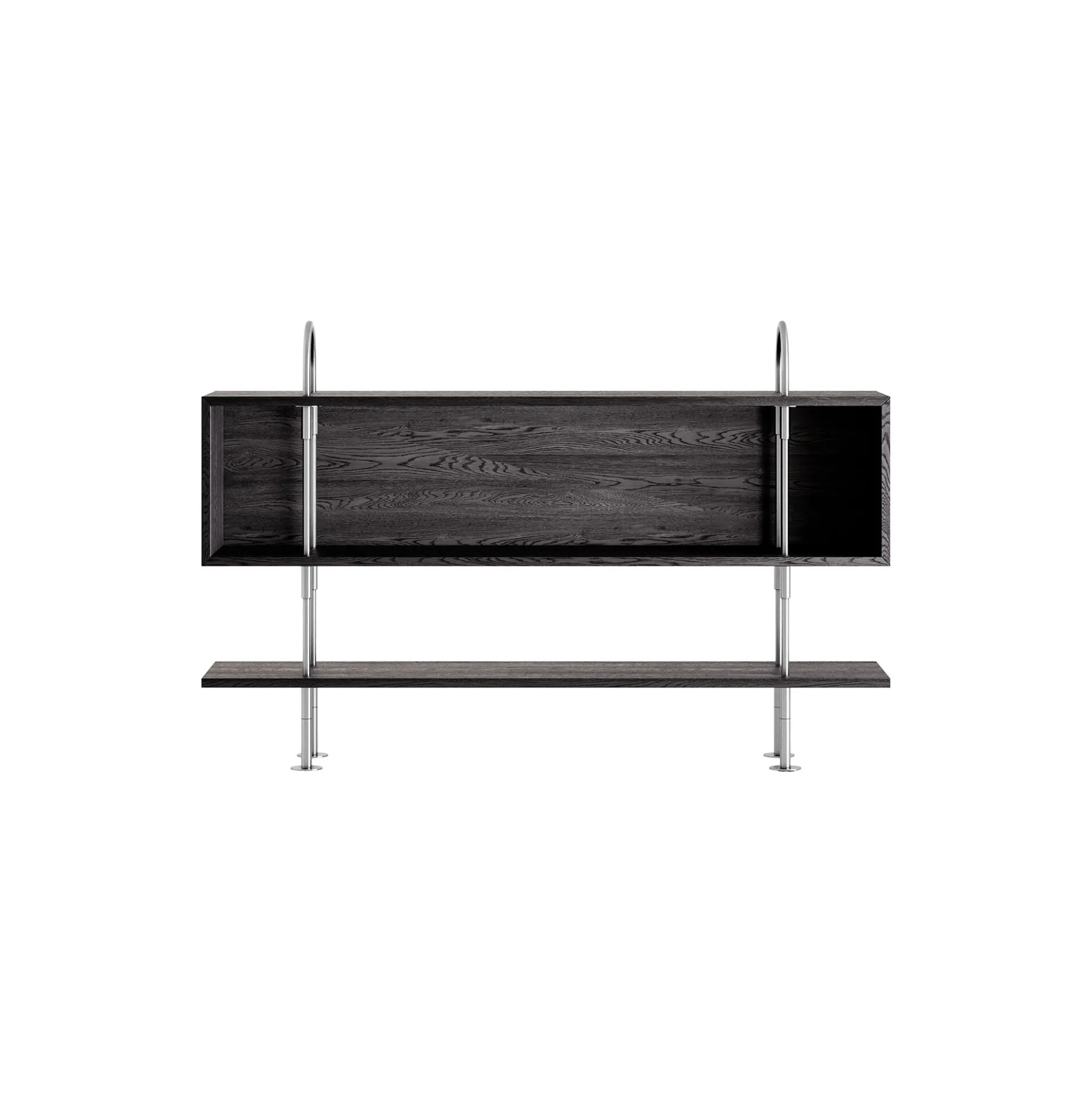 Keen Shelving, steel/ash veneer