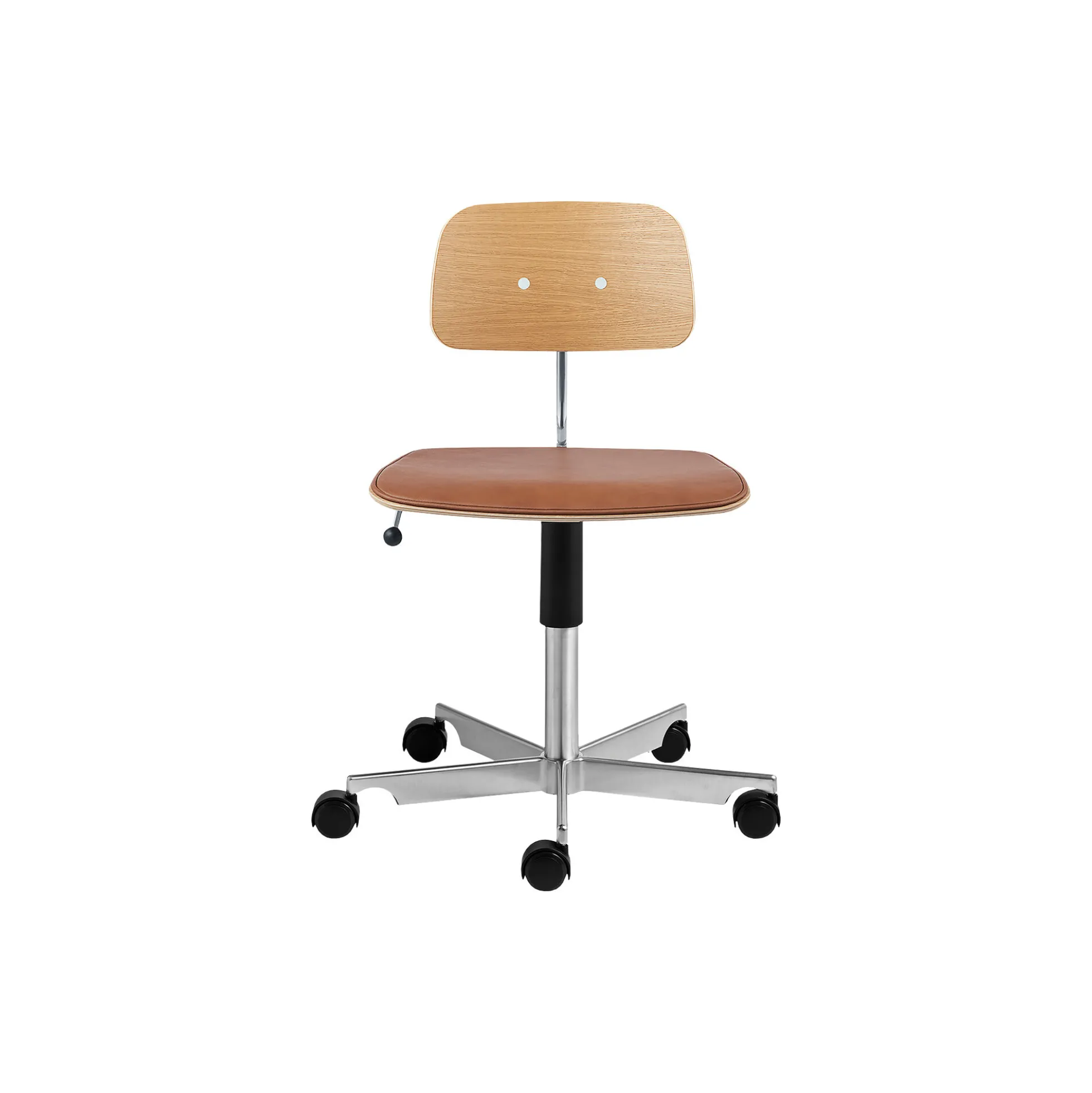 KEVI® 2533 kontorstol, eg/brandy