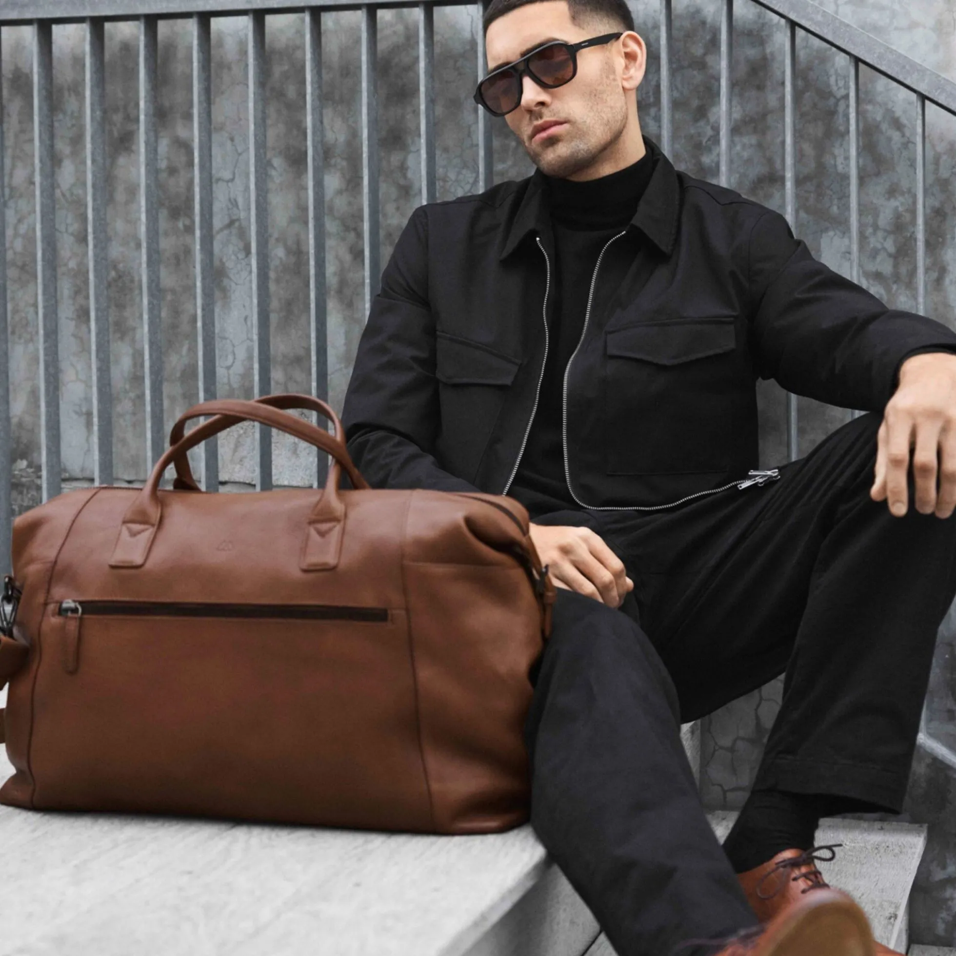 KieferMBG Weekend Bag, cognac