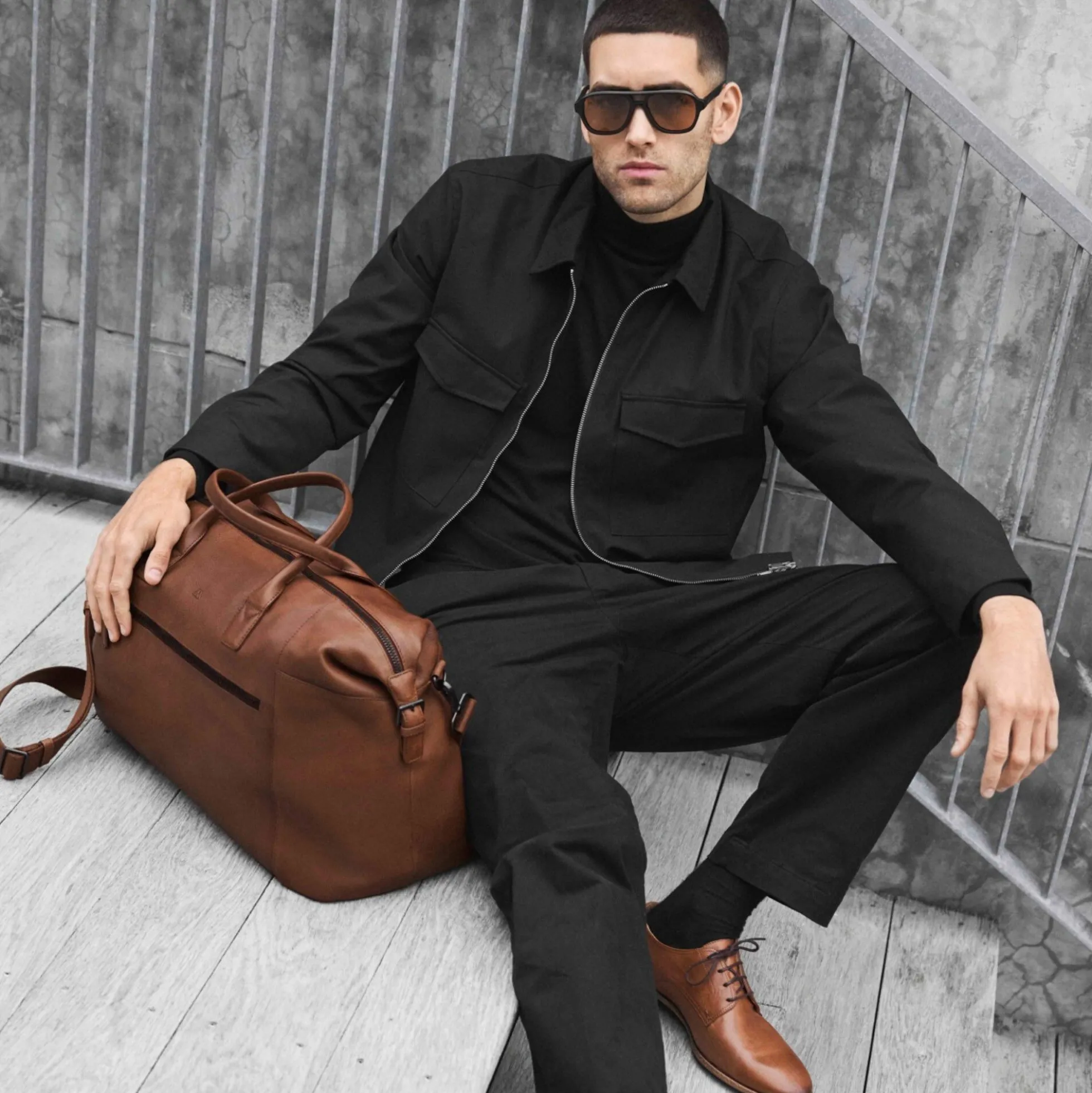 KieferMBG Weekend Bag, cognac