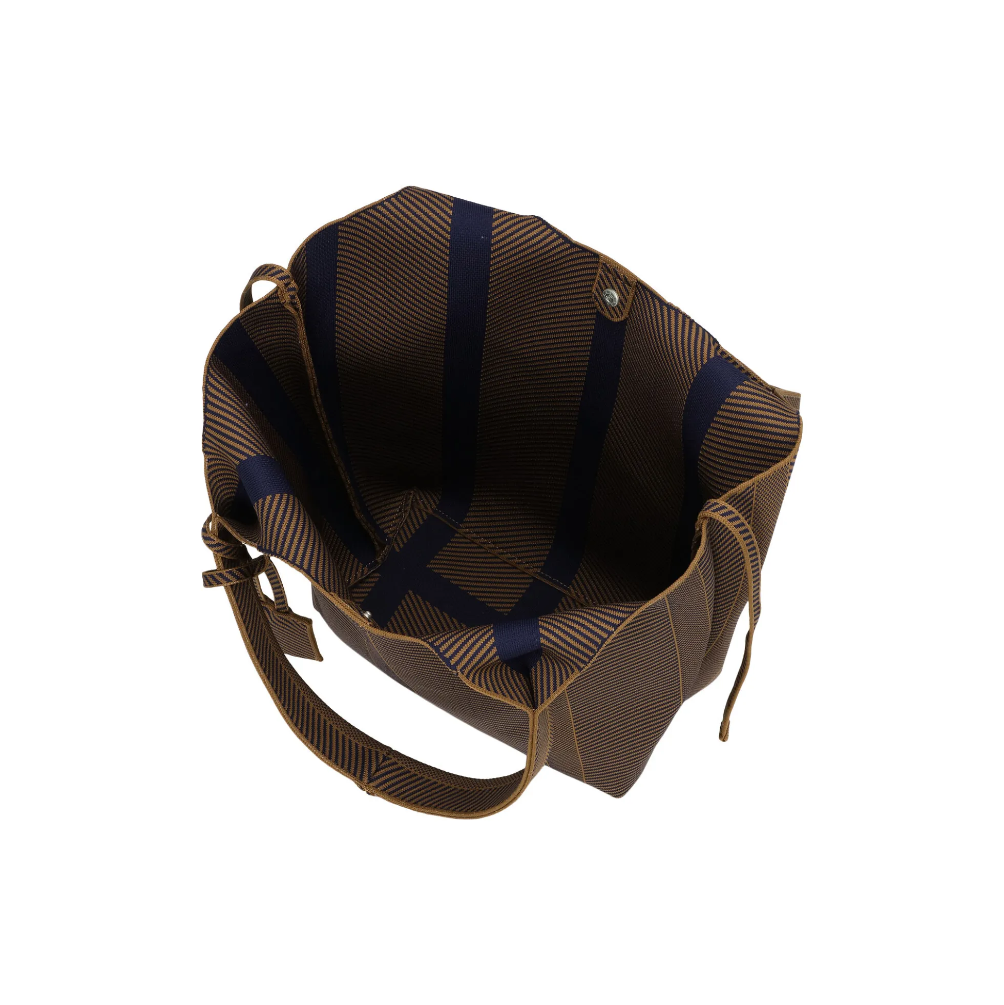 Knitted Bag, dark indigo buckthorn brown