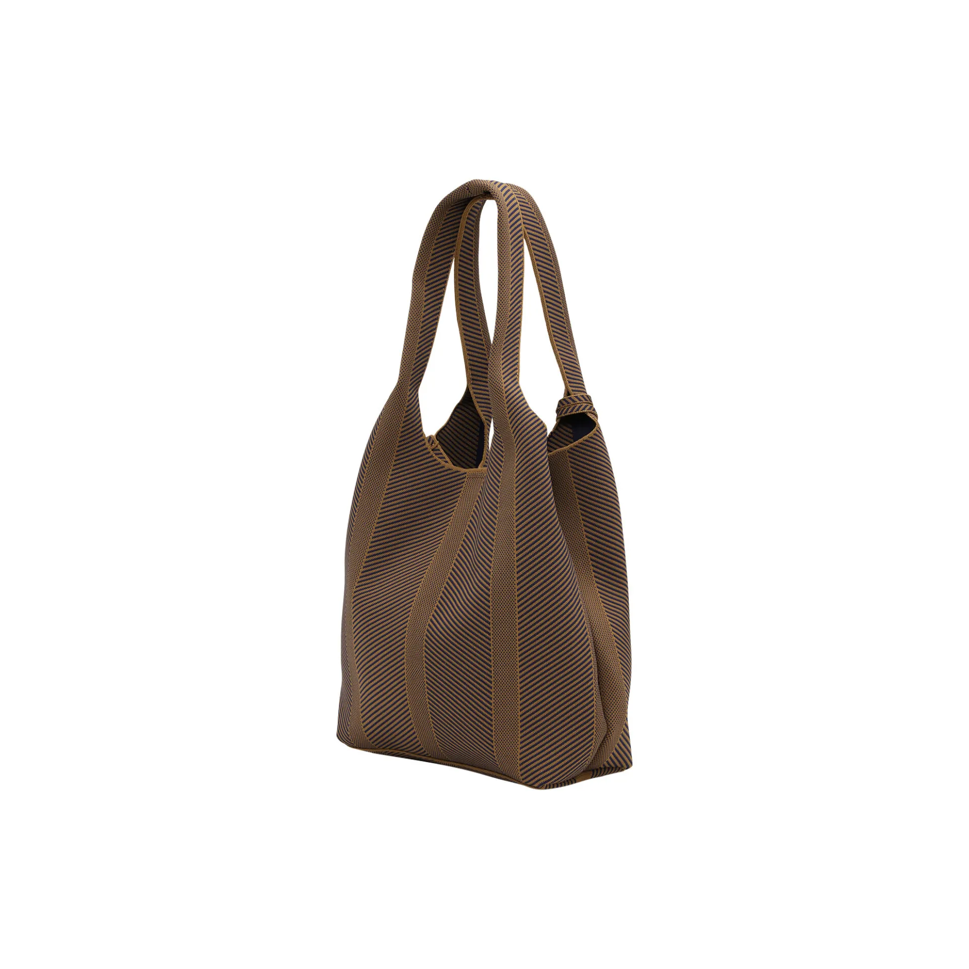 Knitted Bag, dark indigo buckthorn brown