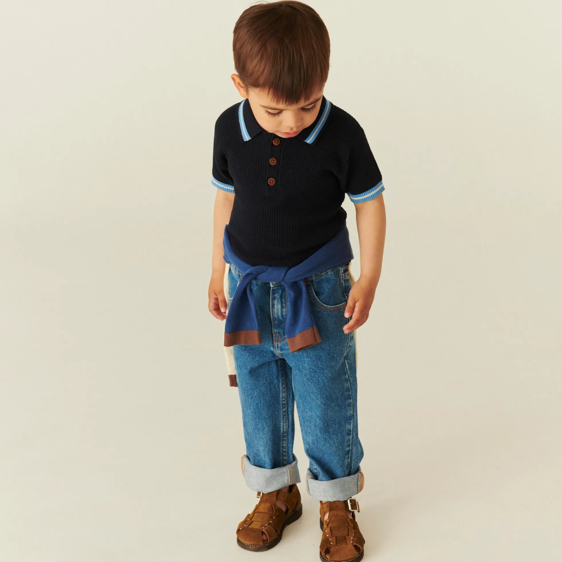 Knitted Pattern Polo