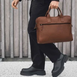 KnoxMBG Laptop Bag, cognac