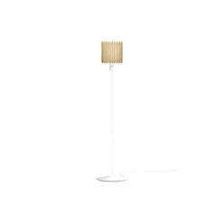 Komorebi Square Floor Lamp, oak/white