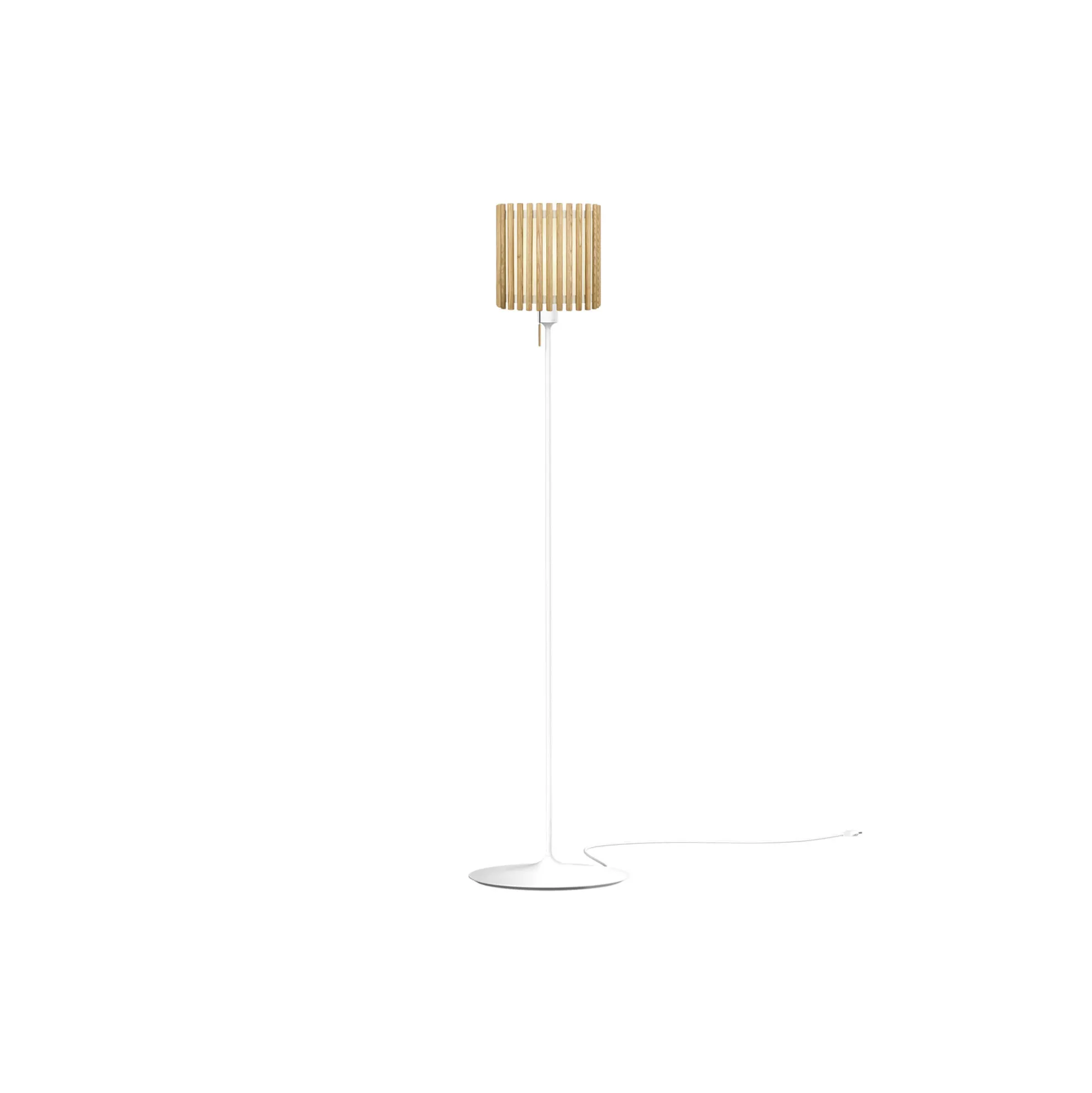 Komorebi Square Floor Lamp, oak/white