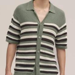 Lars Polo Cardigan 60019, sea spray