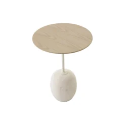 Lato Table LN8 Lounge Table, Crema Diva marble/oak