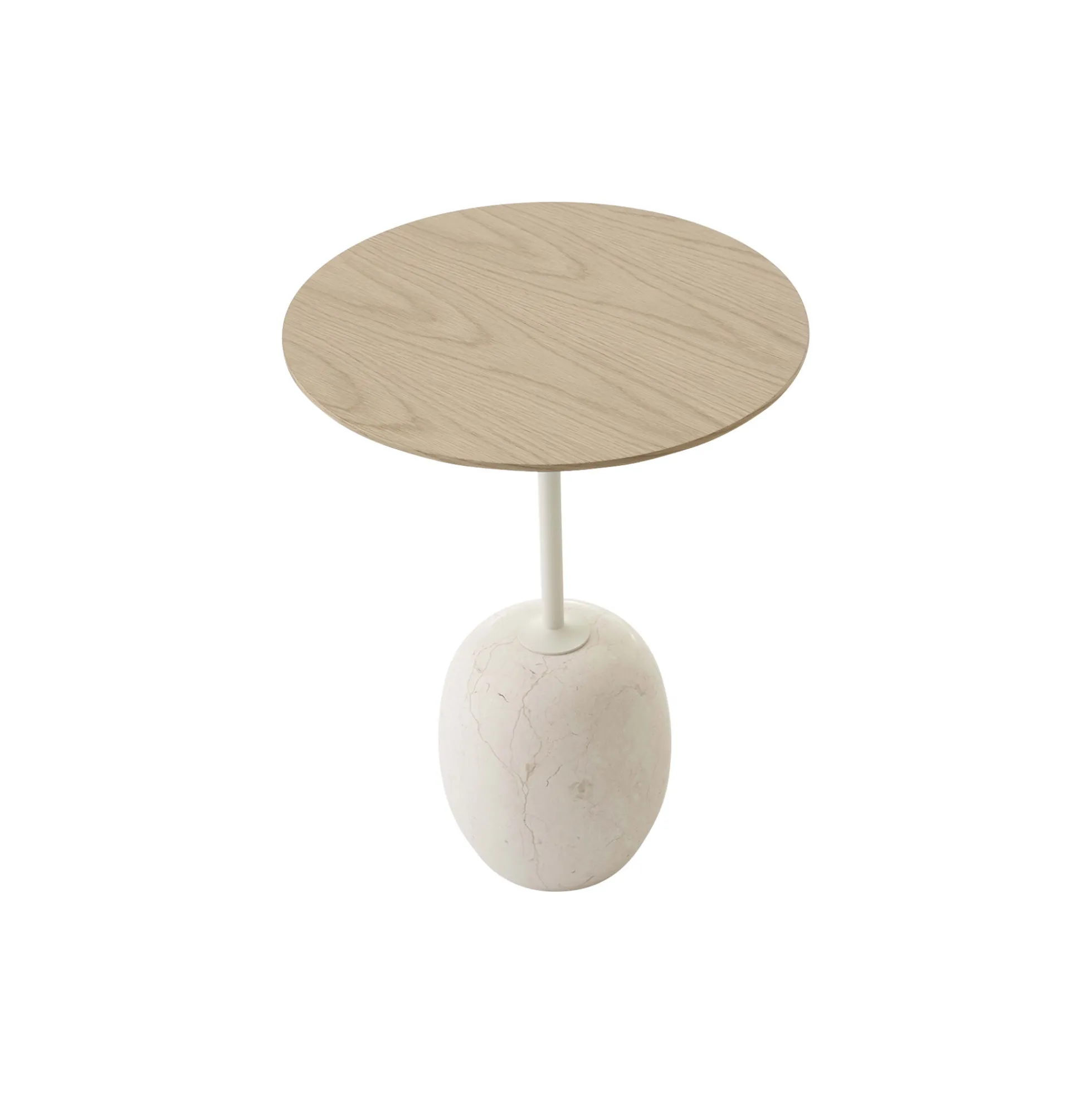 Lato Table LN8 Lounge Table, Crema Diva marble/oak