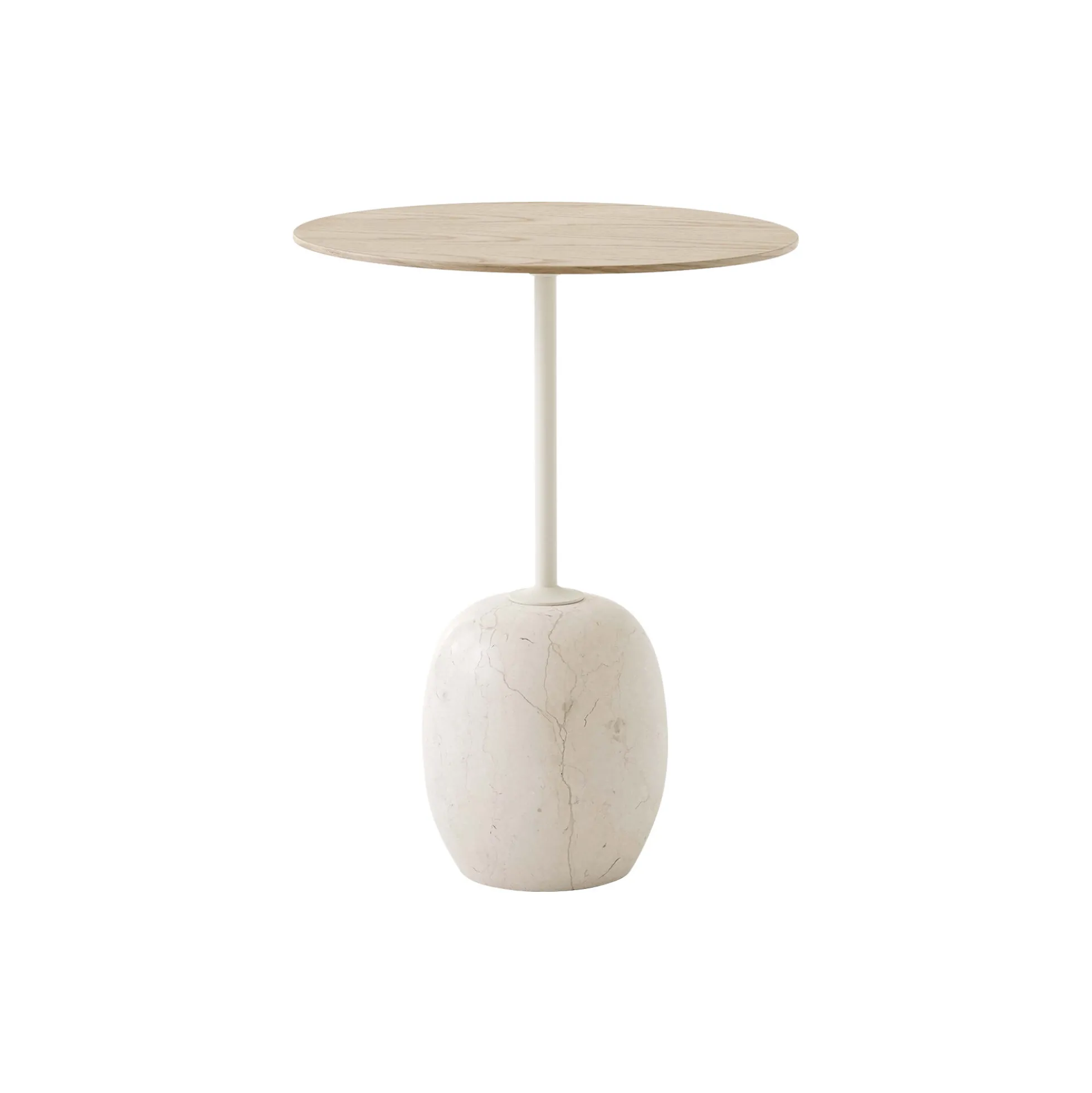 Lato Table LN8 Lounge Table, Crema Diva marble/oak