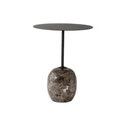 Lato Table LN8 Lounge Table, Emparador marble/warm black