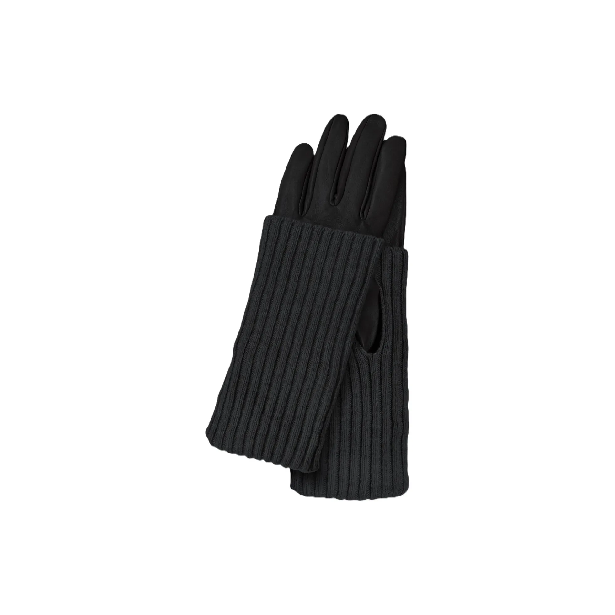 Laura læderhandske, black