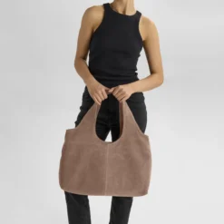 LaurineMBG Shopper Suede, mocha mousse