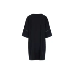 Lazy linen kjole med paneler, black