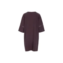 Lazy linen kjole med paneler, raisin