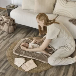 Leander Woodland Topper til puslepude, cappuccino