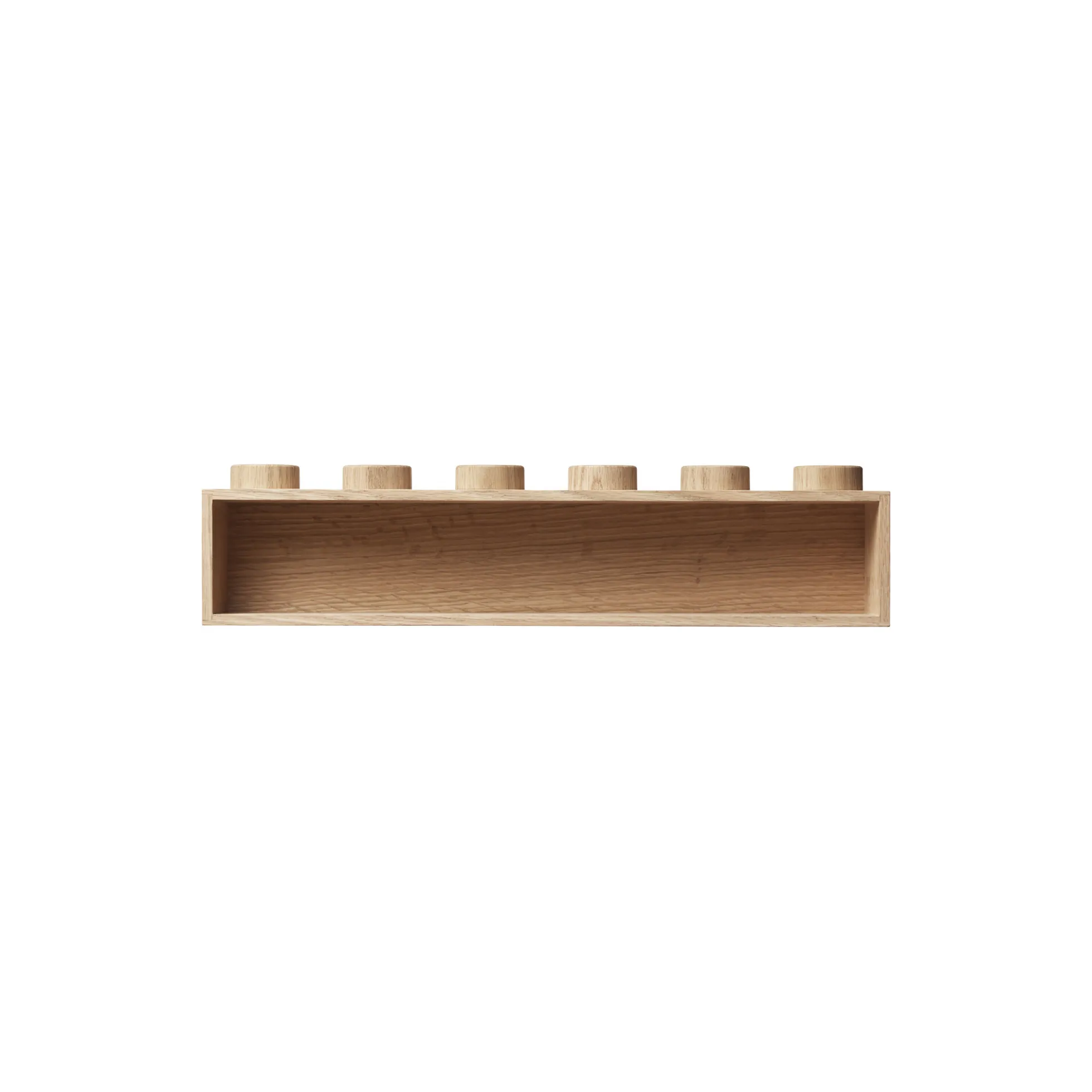 LEGO® 1x6 boghylde, sæbebehandlet eg
