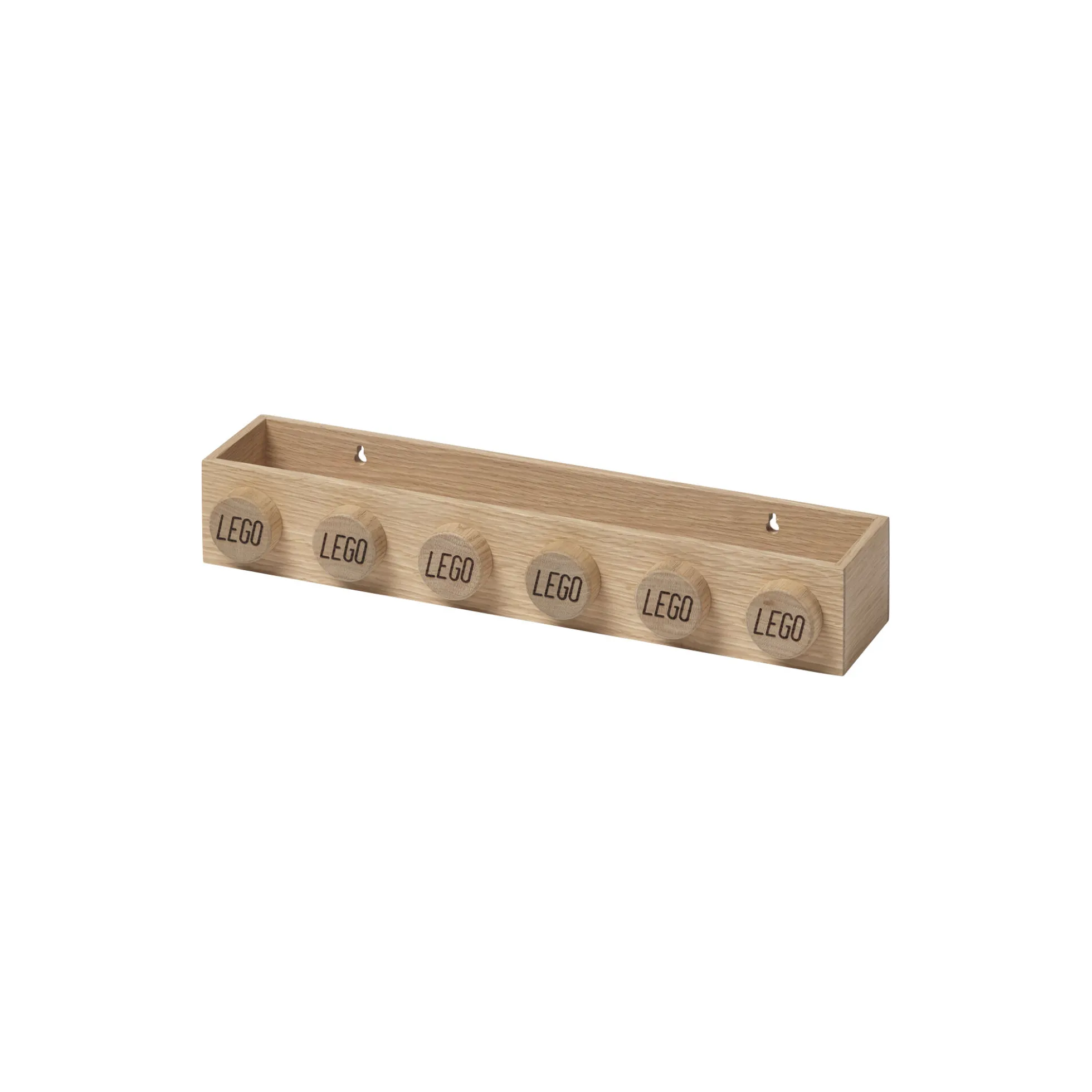 LEGO® 1x6 boghylde, sæbebehandlet eg