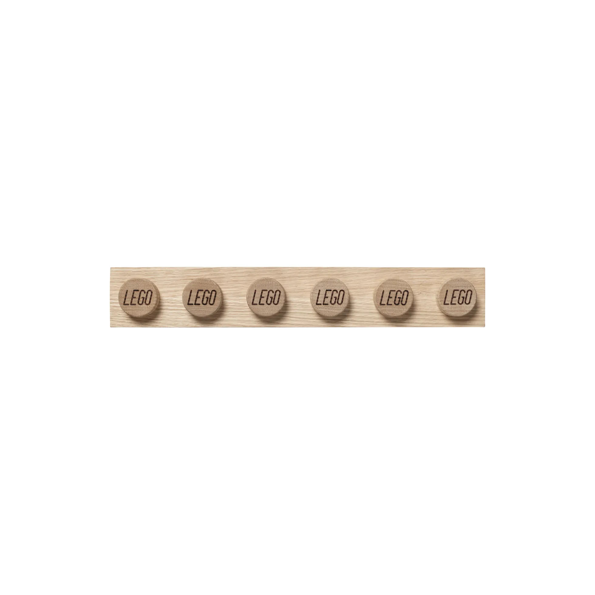 LEGO® 1x6 boghylde, sæbebehandlet eg
