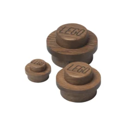 LEGO® 1x1 knagesæt, mørkbejdset eg