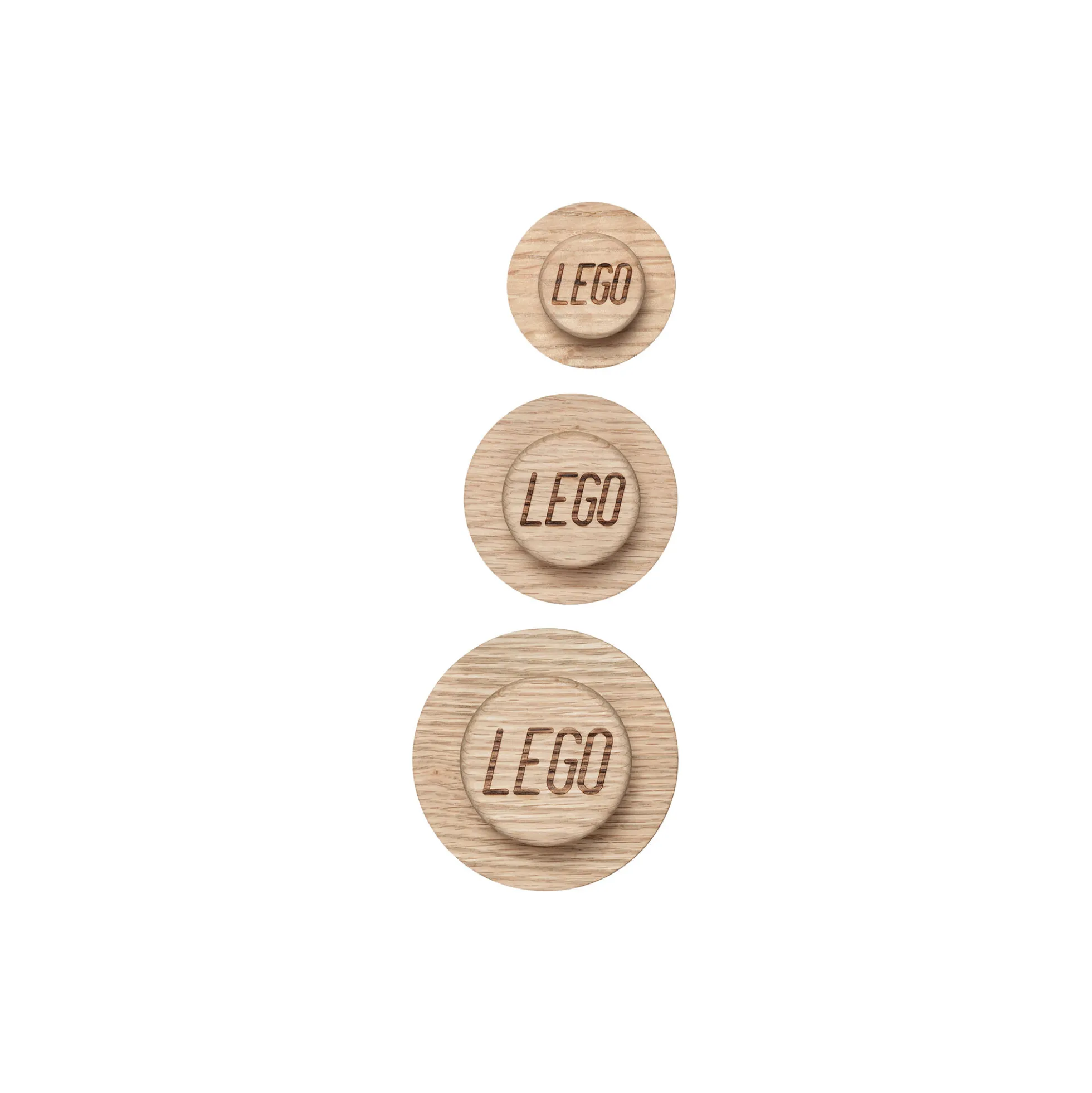 LEGO® 1x1 knagesæt, sæbebehandlet eg