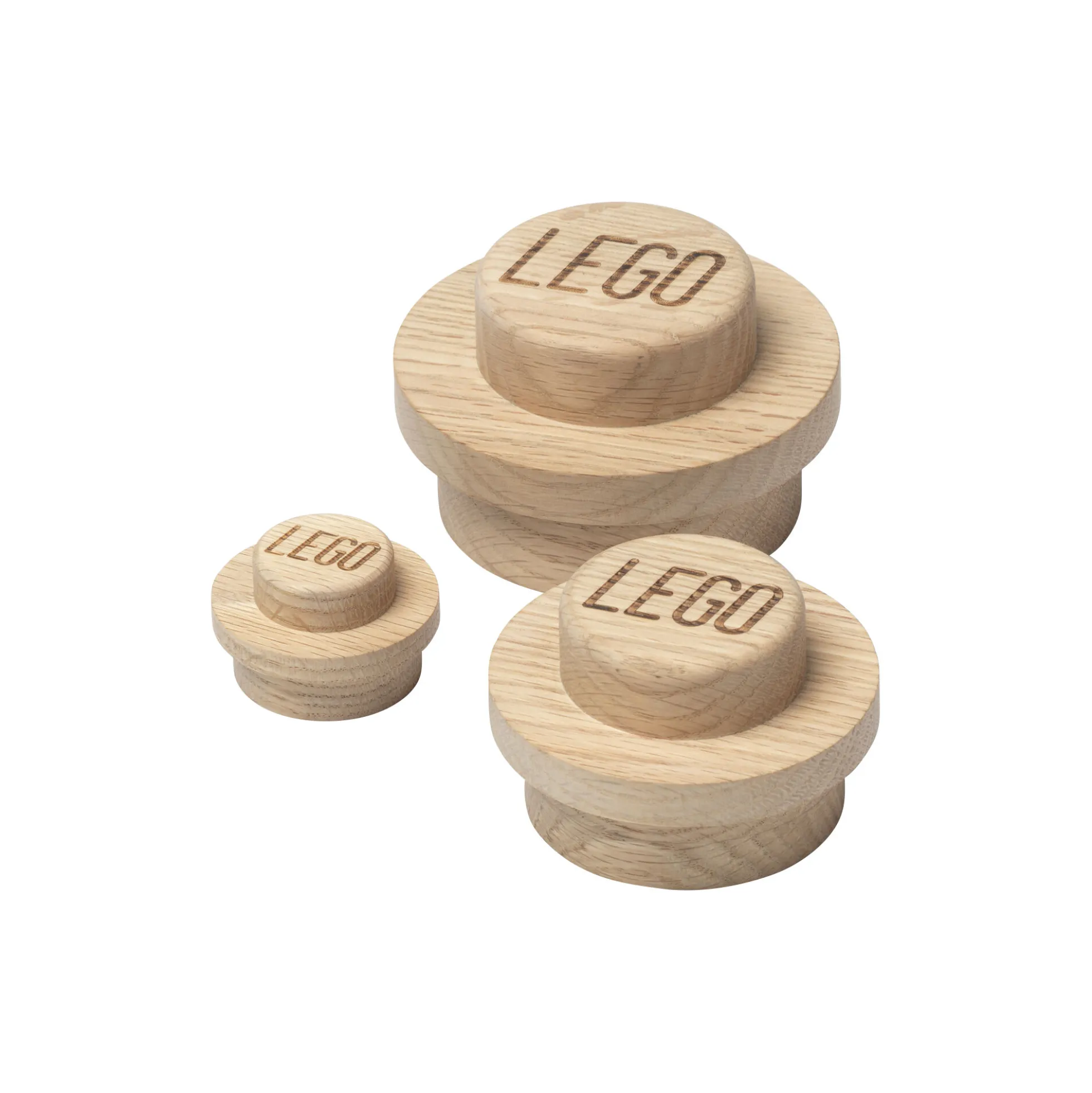 LEGO® 1x1 knagesæt, sæbebehandlet eg