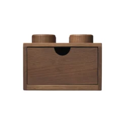 LEGO® 2x2 opbevaringskasse, mørkbejdset eg