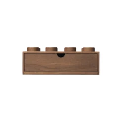 LEGO® 2x4 opbevaringskasse, mørkbejdset eg