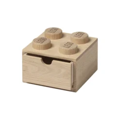 LEGO® 2x2 opbevaringskasse, sæbebehandlet eg